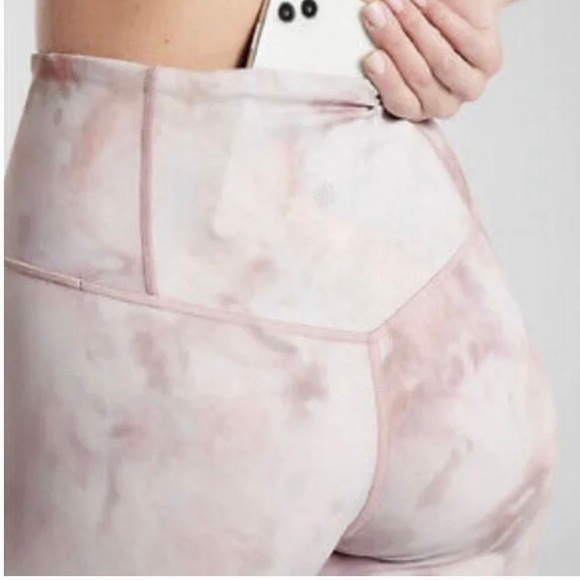 Athleta Elation Snow Dye 7/8 Tight Rosario Pink Leggings - Picture 2 of 7